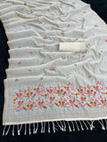 K 5 FASHION Tussar Silk Embroidered Saree - SPARROW
