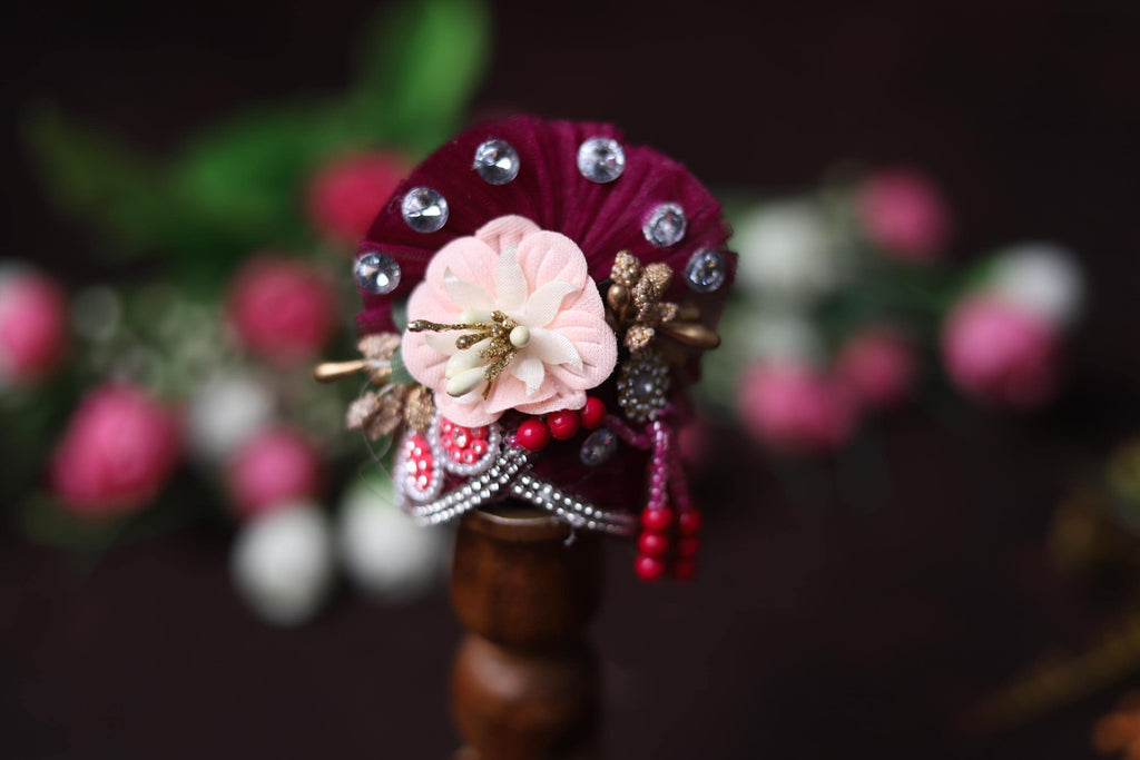 Exquisite Handcrafted Pink Lotus Deity Dress | Royal Magenta Laddu Gopal Poshak with Pearl & Sequin Border | Janmashtami Shringar