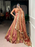Carika Silk Lehenga Choli Set: Sequins Embroidery, Festive Elegance