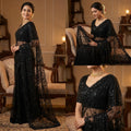 Soft Net Saree with Full Embroidery Border