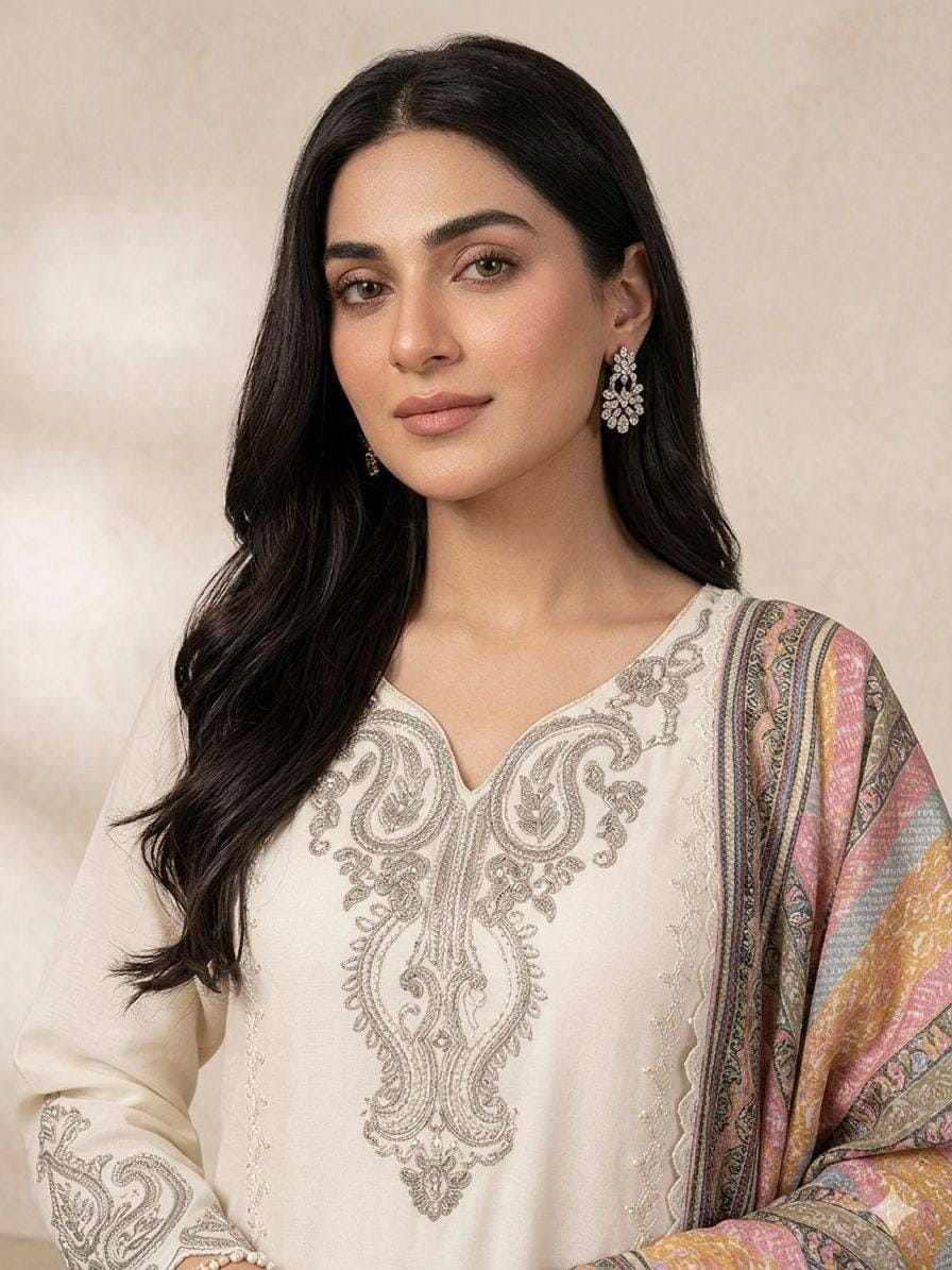 Star Georgette Sequence Embroidery Top Palazzo Set | Printed Organza Dupatta, Indian Wedding Wear
