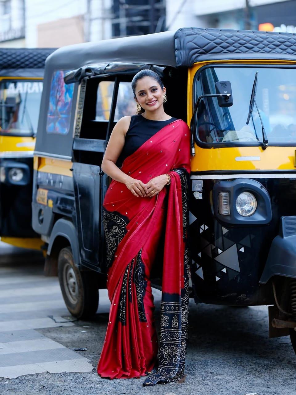 Yellow Organza Silk Saree with Gold Sequin Border