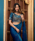 GULABO Viscose Rayon Embroidered Blouse - Mor Peach