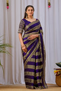 NAYANTARA Satin Embellished Embroidered Saree - Jamli