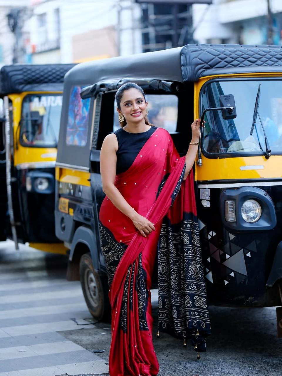 Yellow Organza Silk Saree with Gold Sequin Border