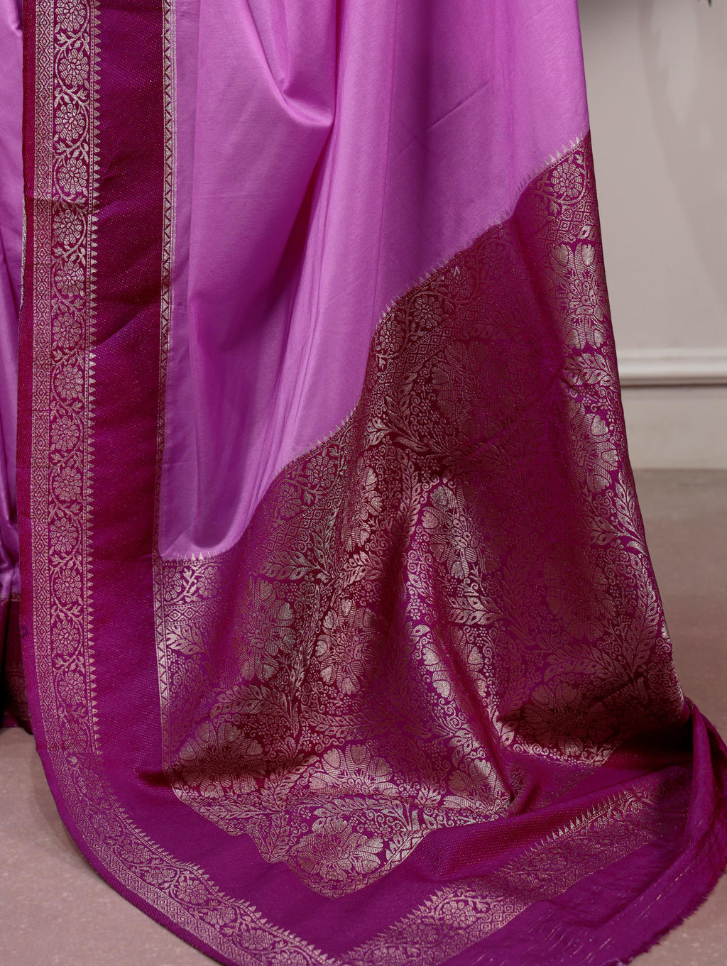 Mysore Crepe Silk Saree with Zari Weaving